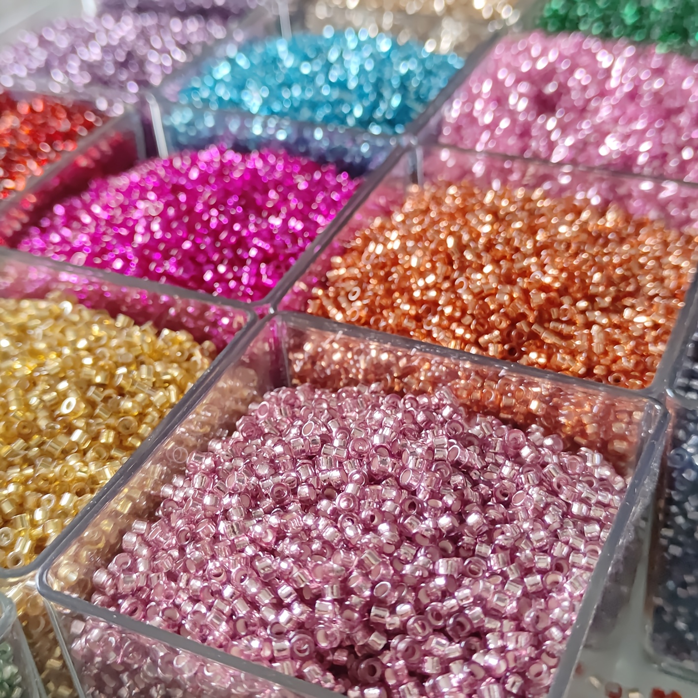 38g Vibrant Multicolor Seed Beads for DIY Projects